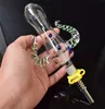 Mini Kit Collector Nectar tubo di vetro con 14 millimetri di titanio GR2 punta del chiodo di quarzo Suggerimento Per Oil Rigs Glass Bong