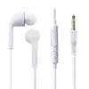 سماعات الأذن مع MIC 3.5 ملم لـ Samsung Galaxy S7 S6 S4 J5 N7100 سماعات الرأس في الأذن PVC Mobile Phone Microphone No Package