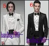 Yüksek Kalite Yeni Gelenler 16 Modelleri Isteğe Bağlı Damat Smokin Groomsmen Mens Düğün Giyim Balo Suits (Ceket + Pantolon + Kuşak + Kravat) AA1258