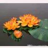 Best Selling 18 cm Diameter Kunstmatige Lotus Simulatie Lotus PU Lotusbloem Bloem Drijvende Water Thuis Tuing Fish Tank Decoratie Lotus