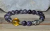 SN0221 New Design Buddha Bracelet Amethyst citrine bracelet mala buddhist tibetan bracelet prayer beads crown chakra bracelets
