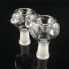 Narguilés classiques clair fumer bol en gros 2 pcs/lot verre sur joint femelle 18 ou 14.5mm pour barboteur de plate-forme pétrolière mâle