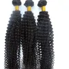 Wefts jungfru brasilianska hårbuntar mänskliga hår väver kinky lockiga wefts 834 tum obearbetad indisk peruansk malaysisk färgbar hår exte