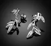 925 Sterling Silver Earrings The angel butterfly fishbone The plum blossom bamboo Dangle Earrings Mix Order 20pairs/lot