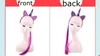 INS Yeni Saç Peruk Ile Unicorn Horn Kafa Sticks örgüler Fantezi Elbise Noel Partisi Kız Lady Cosplay Glitter Kulak Hairband dolgu çanta