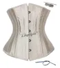 24 Çelik Kemik Bel Cincher Trainer Bel Eğitim Korse Vücut şekillendirici Underbust Corset Plus Boyut Bel Cincher Siyah Beyaz Khaki3258