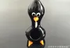 spedizione gratuita nuove forme di animali carini fatti a mano tubo di vetro colorato / bong di vetro, alto 8 cm, colore (nero, trasparente) sono stati spediti