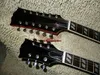 Linkshänder-Gitarren Custom Shop Red Double Neck E-Gitarre Großhandel Gitarren aus China kostenloser Versand