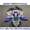 7 free gifts fairing kit for YAMAHA R1 2009-2013 white black blue fairings set YZF R1 09 10 11 12 13 HA57