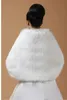 Grande taille mariage mariée fausse fourrure châle Wrap Cape haussement d'épaules étole haute qualité accessoire de mariée manteau de mariage pour Womens8593223