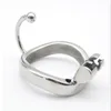 Chastity Devices Stainless Steel Male Short Chastity Lock Device Metal Ureter Pipe Cage #R69