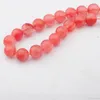 Natural Clear Cherry Quartz 14mm Round Beads for DIY Making Charm Jewelry Necklace Bracelet loose 28PCS Stone Beads For Wholesales