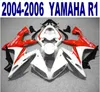 Wtryskarka Full Fulling Kit dla Yamaha 2004 2005 2006 YZF R1 Czerwony Biały Czarny Motocykl Wróżki Zestaw 04-06 YZF-R1 VL46