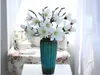 Fleurs artificielles Magnolia Fleurs Cérémoniblement Simulation Fleurs Solitaire Accueil Décorations à la maison Home Blanc Rose Magnolia gratuit SF014