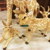 Dorimytrader 90cm X 70cm 대형 에뮬레이션 동물 사슴 봉제 부드러운 자이언트 시뮬레이션 시카 사슴 멋진 아기 선물 무료 배송 DY60970