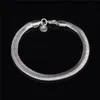 6MM 20CM 925 sterling silver snake chain bracelet fashion jewelry factory price free shipping