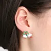 Noel Bells Küpe Damızlık Moda Nefis Elmas Taklidi Damızlık Küpe 18mm Noel Hediyesi 30 pairs ücretsiz kargo