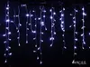 9 ألوان 3.5M DROOP 0.3-0.5M حقيقية 96 ملتوية ICICLE String Lights 110V-220V عام جديد