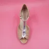 Chaussures de mariage vintage pour femmes, escarpins à talons mi-hauts, sangles en T, fermeture à boucle, fête en cuir, danse, sandales à talons hauts de 3 pouces, taille sur mesure