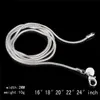 High quality 2MM 925 sterling silver snake chain necklace 16-24inches fashion jewelry factory price free shipping