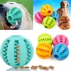 Rubber Ball Chew Treat Dispensing Holder Pet Dog Puppy Cat Toy Training Dental J000338842547