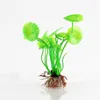 Sälj Plastic Lotus Leaf Grass Plants Artificial Aquarium Decorations Plants Fish Tank Grass Flower Ornament Decor274s