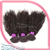 Indian Kinky Curly Human Hair 3 Bundles fermetures pas cher 13x4 Frontals de forte en dentelle FRONTALES EARURE À L'EOT AVEC CURLY TIAGES1990024