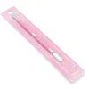 Nail Tools Cuticle Pusher professional senior Spoon Pink Painting 10 Pcs/lot Nail Cleaner Manicure Pedicare Stainless Steel 9005A