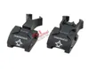 Diamondhead DIAMOND Combat Flip-Up Rear & Front Sight for Picatinny Rail Black/Dark Earth