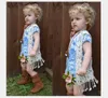 2016 Fashion Girls Tassels Waistcoat Kids Lace Vest Kinderen Mouwloze kanten Tassels Waistcoat Baby Girl Vest Cute Girl Outdersear CH7398950