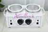 EU tex free Double pots Wax Warmer Heater Dual Salon Hot Facial Skin Equipment SPA