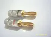 200PCS 24K Gold Nakamichi Speaker Banan Plug Audio Jack Connector Adapter