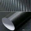 127X30 cm 3D Schwarz Carbon Faser Vinyl Film Carbon Faser Auto Wrap Blatt Rolle Film Werkzeuge Aufkleber Aufkleber auto styling6508812