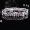 Kryształowa bransoletka ślubna tanie w magazynie Rhinestone Darmowa Wysyłka Akcesoria ślubne One Piece Silver Factory Sprzedaż Biżuteria Bridal 2015