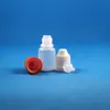 100 Stuks 5 ML LDPE Plastic Druppelflessen Met Kindveilige Veilige Doppen en Tips Knijpbare Fles Damp Met korte tepel