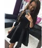 Vente en gros-Fashion Women's 3/4 Sleeve Sexy Winter Dress robe de bal femmes robes