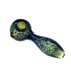 Factory Price New Arrival Glass Spoon Fumed Sea Colored Glass Bubbler Smoking Hand Pipe for smoking