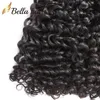 Bellahair peruanische menschliche jungfräuliche Haarbündel Erweiterungen Curly Human Webe Doppelschuss natürliche Farbe 3pc4791910
