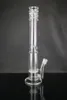 Nargile petek percolater düz bong su boruları 18.8mm eklem boyutu 17.5 inç sigara içmek için petrol kuleleri