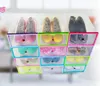 2016 Nowe Plastikowe Przezroczyste Szuflad Case Case Shoe Storage Organizer Stackable Box Storage Box Bins Free Shipping