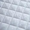 Wholesale-New Arrival hot sale solid color hotel quality bed mattress protective cover with fillings/pad mattress topper #10