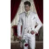 nouveaux costumes pour hommes blazers mens blanc queue de pie broderie matin costume queues veste costume de marié de haute qualitécostume sur mesure costume formel