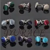 Round Cuff Links 26colors Men's shirts high quality cufflinks for Father's Day Christmas Gift Free FedEx TNT