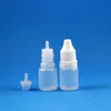 100 Sets 5ml Plastic Dropper Bottles Squeeable With Tamper Evidence Cap & Long Thin Needle Tip Nozzle For Liquid Eye Drop Lotion Oil Essence Sub-Pack 5 ml