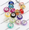 200 stks / partij Kleurrijke Rondelle Acryl Plastic Big Gat Spacer Losse Kralen Fit Europese Armbanden 14mm Sieraden DIY