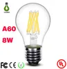 Luzes LED 4W 6W 8W E27 Branco Quente Branco Cool Cool A60 A19 Vintage LED Bulbo 85-265V AC Dimmable Edison Bulbo Globo