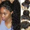 Perruques de cheveux humains bouclés avant pour les femmes noires 180% densité HD vague profonde cheveux vierges brésiliens 360 perruque frontale en dentelle diva1