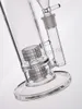 hookahs Mobius Bong Thick Water Pipe with 2 Birdcage Perc Recycler Bent Neck