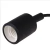 Färgglada LED-hängande ljus 100cm tråd E27 Lamphållare Silikonhängande lampa Sconce-lampans hållare utan glödlampa