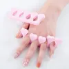 Toe Separator hartvorm Nail Art Soft Vingernagelgereedschap voor nagelverzorging Manicure